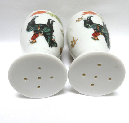Vintage 1960’s SALT AND PEPPER SHAKER, Featuring the Royal Canadian Mounted Police (RCMP) AND The Official Coat of Arms of CANADA!