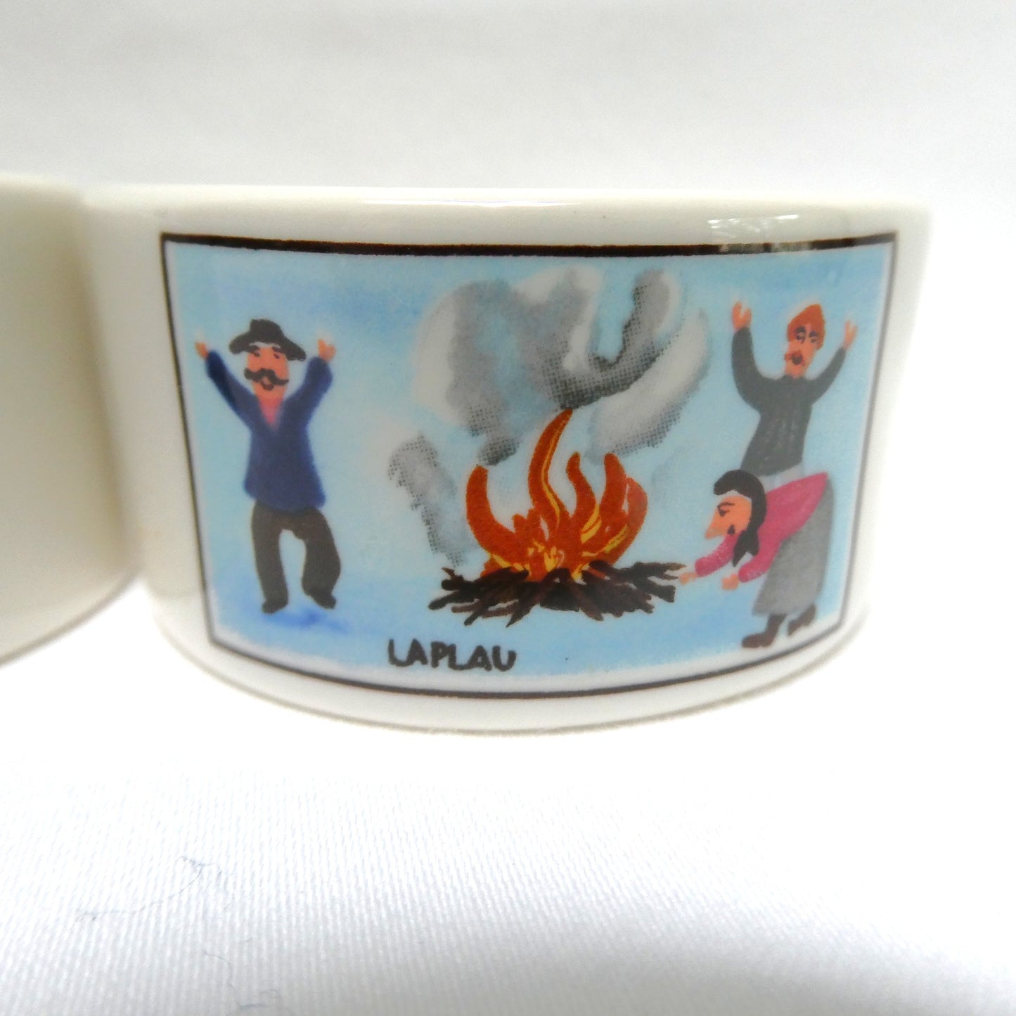 Vintage VILLEROY & BOCH Ceramic Napkin Rings: Designed by Naif Artist Gérard Laplau