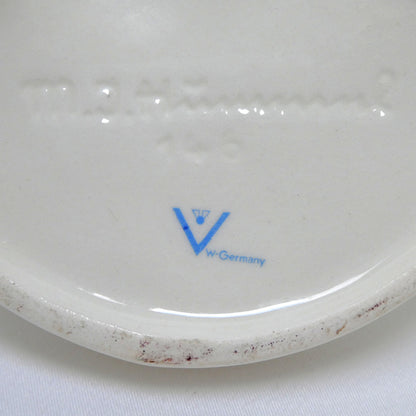Goebel Hummel Model #146 Holy Water Porcelain Wall Font: Entitled 'Angel Duet' or Two Angels Singing