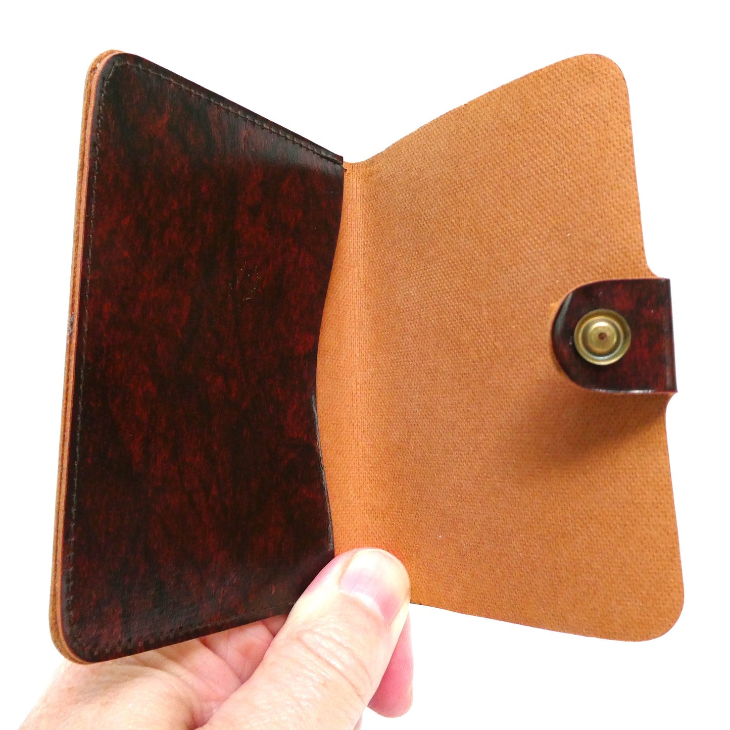 VINTAGE SCOTTISH MOTORIST'S GUIDE LEATHER POUCH: Featuring Aberdeen and The Scottish Thistle!
