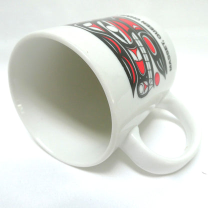 Native Northwest Matriarch Bear Ceramic Mug designed by Tsimshian Artist Morgan Asoyuf: Featuring MASSET, Queen Charlotte Islands