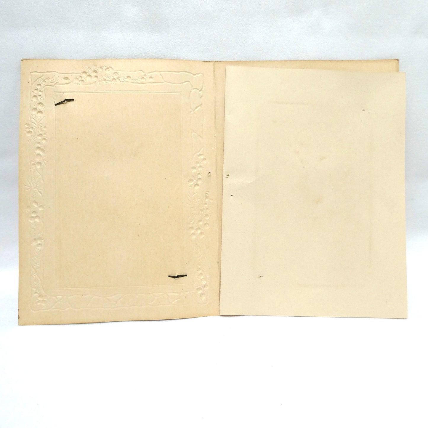 Antique 1900's Celluloid and Linen Greeting Card by Raphael Tuck and Sons: 'Pink Rose Happy Thoughts' in Original Frame!