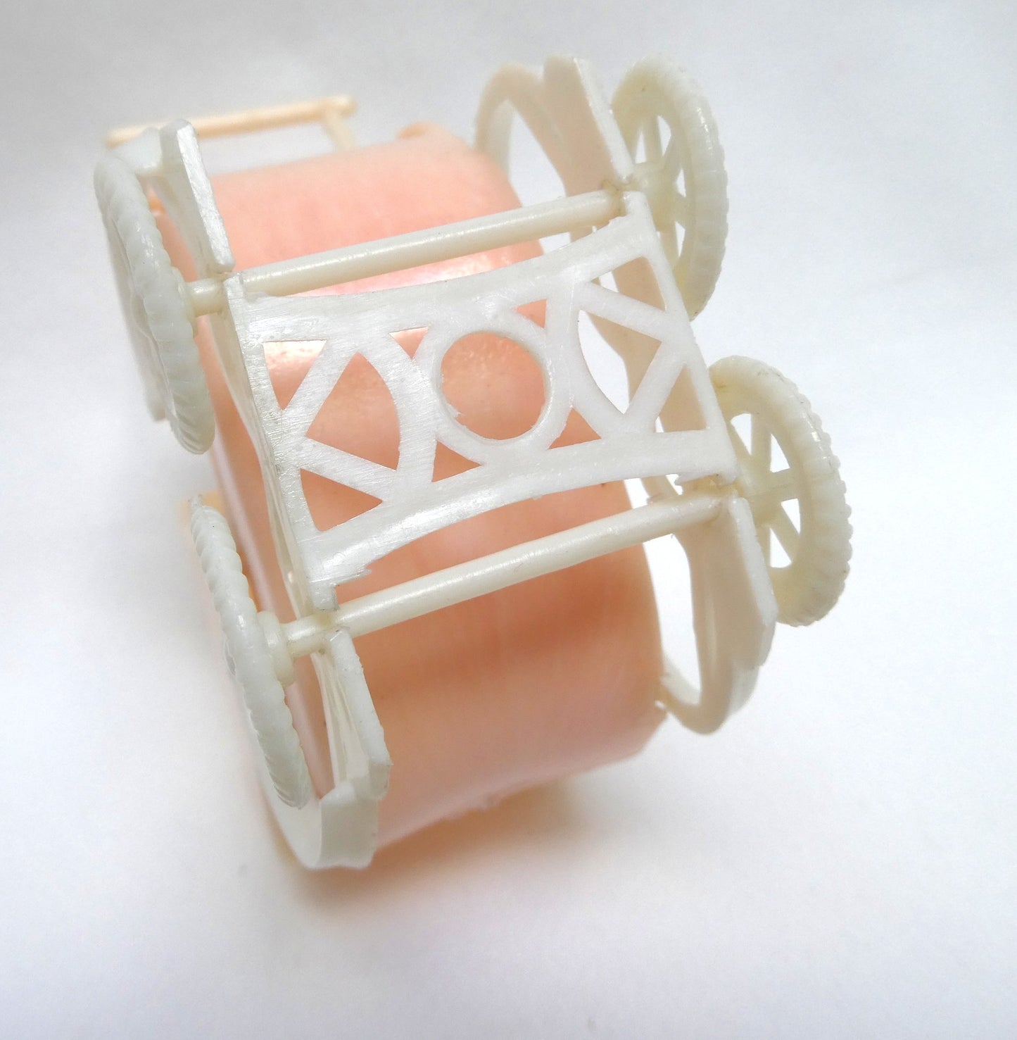 Vintage 4-Inch Tall MARX RUBBER BENDABLE DOLLHOUSE FIGURE, Fully Dressed plus extras!