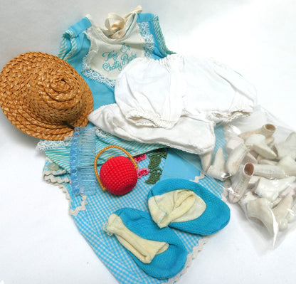 Vintage Lot of 1960's MATTEL CHATTY Baby Doll Clothes, Shoes and Accessory Collection!