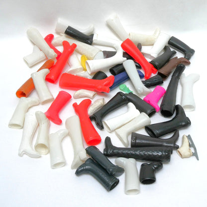 Large Vintage LOT Collection of 1960's Barbie Cloned Doll Boots