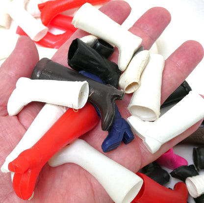 Large Vintage LOT Collection of 1960's Barbie Cloned Doll Boots