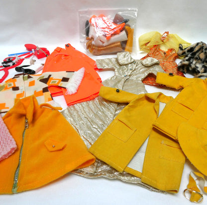 Vintage 60's & 70's Large LOT of MADDY MOD BARBIE Stunningly Beautiful Cloned Clothing