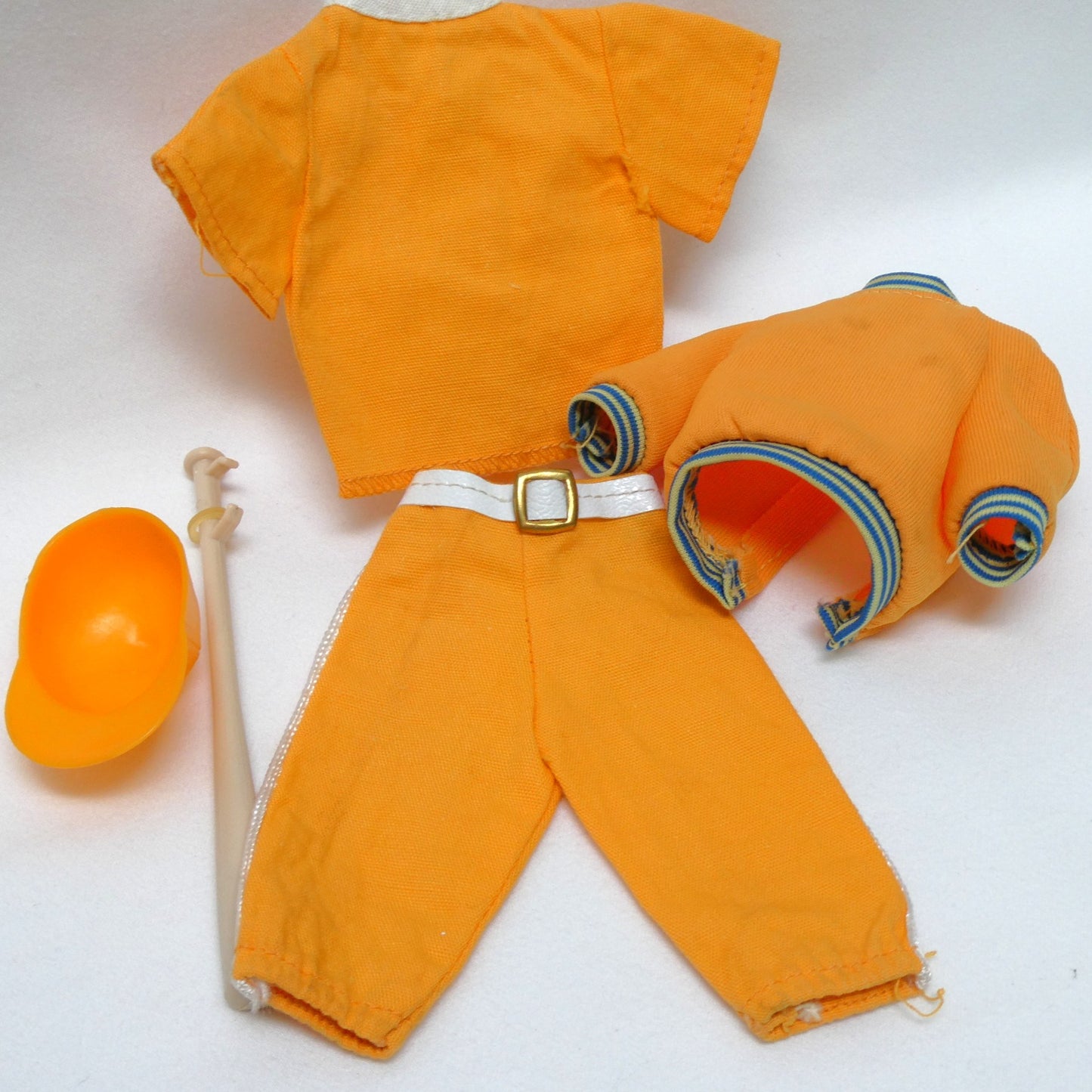 Lot of Vintage 1970s Vintage BIG JIM ACTION FIGURE Football Uniform and Baseball Set by Mattel