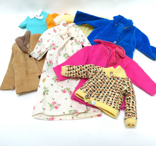 LARGE LOT SALE of Eight Vintage Barbie Designed 1960-Styled Fabulous Doll Clothing From Hong Kong!