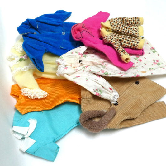 LARGE LOT SALE of Eight Vintage Barbie Designed 1960-Styled Fabulous Doll Clothing From Hong Kong!