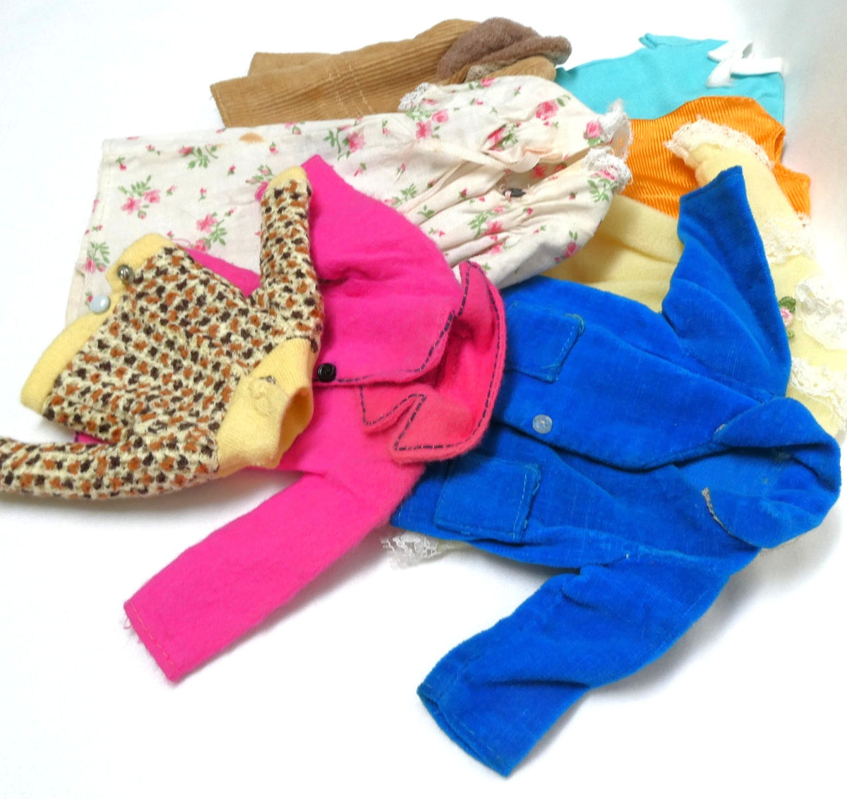 LARGE LOT SALE of Eight Vintage Barbie Designed 1960-Styled Fabulous Doll Clothing From Hong Kong!