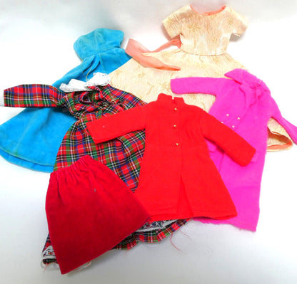 Vintage 60's & 70's LOT of Uniquely Designed Cloned and Homemade Barbie Style Doll Clothing