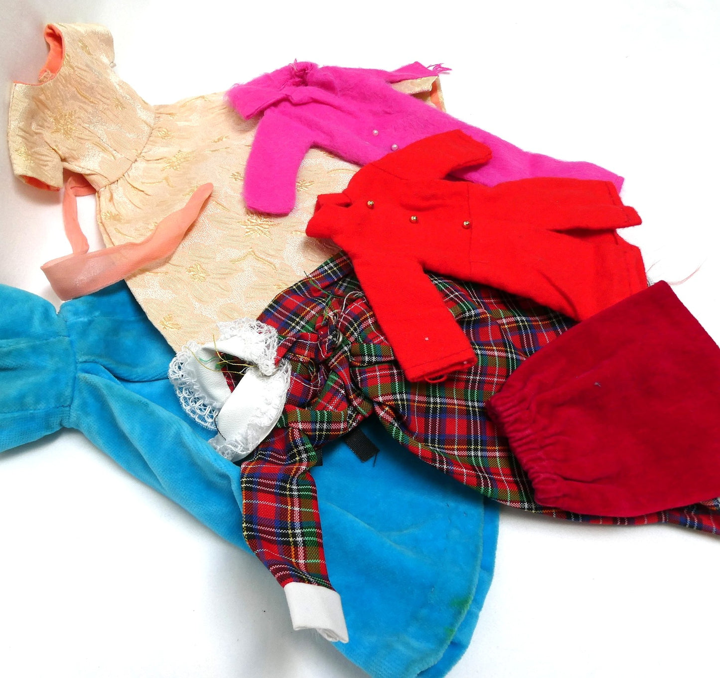 Vintage 60's & 70's LOT of Uniquely Designed Cloned and Homemade Barbie Style Doll Clothing