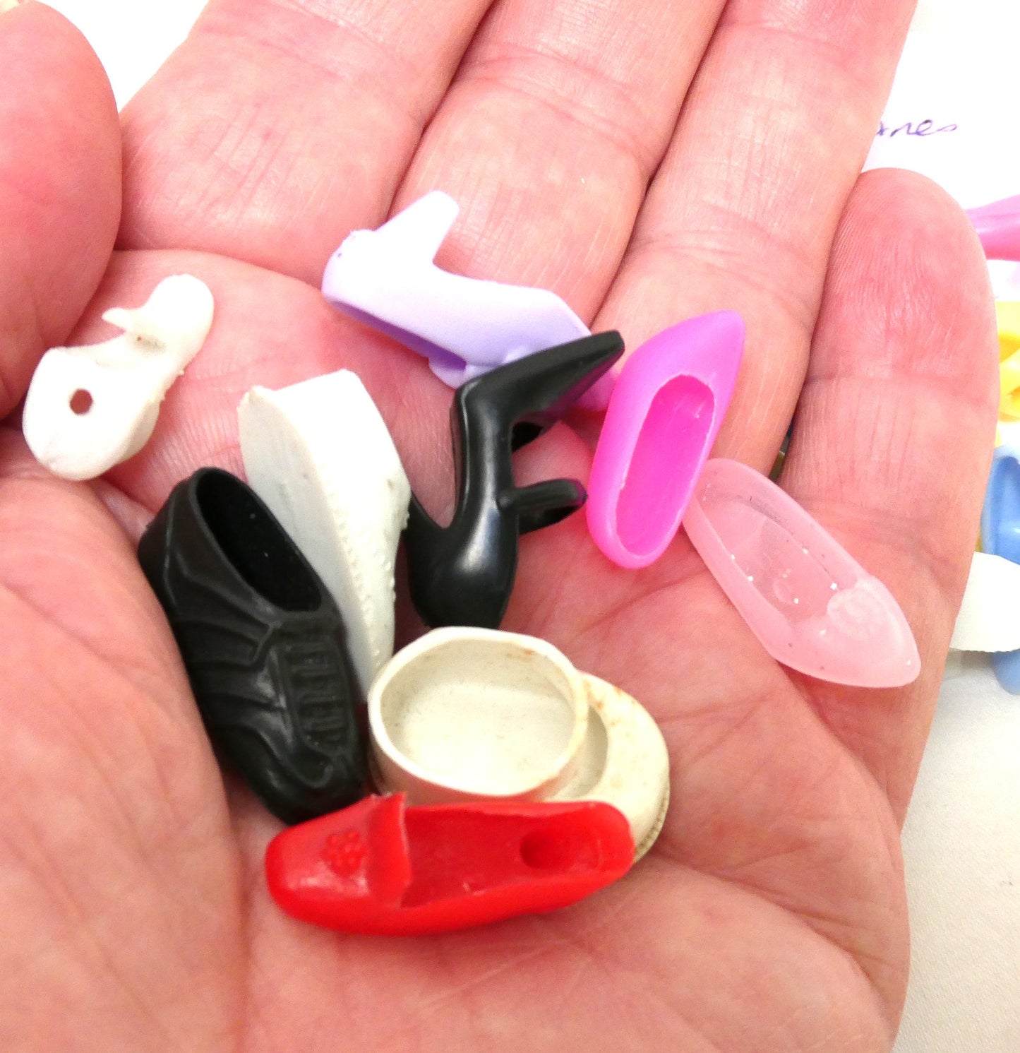 Large Vintage LOT Collection of 1960's Barbie Cloned Doll SHOES, SHOES and more SHOES!
