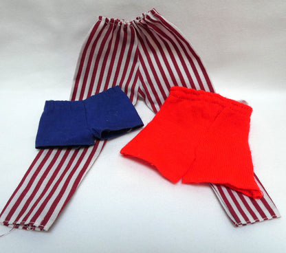 Vintage Rare Barbie Ken HTF Brownette Reproduction Brown Flocked Hair dressed in the 1960s original striped shirt and red bottoms...AND MORE!