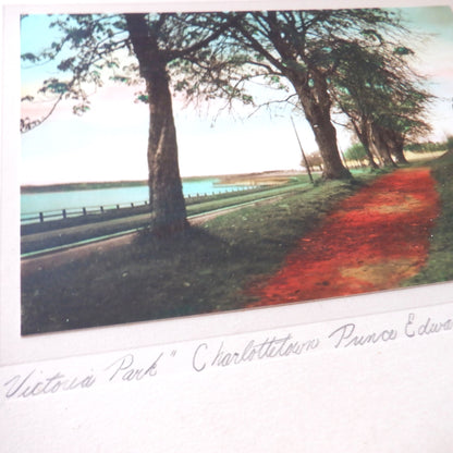 'VICTORIA PARK', Charlottetown, Prince Edward Island Vintage Hand-Tinted Photograph by Oliver Cleveland Craswell