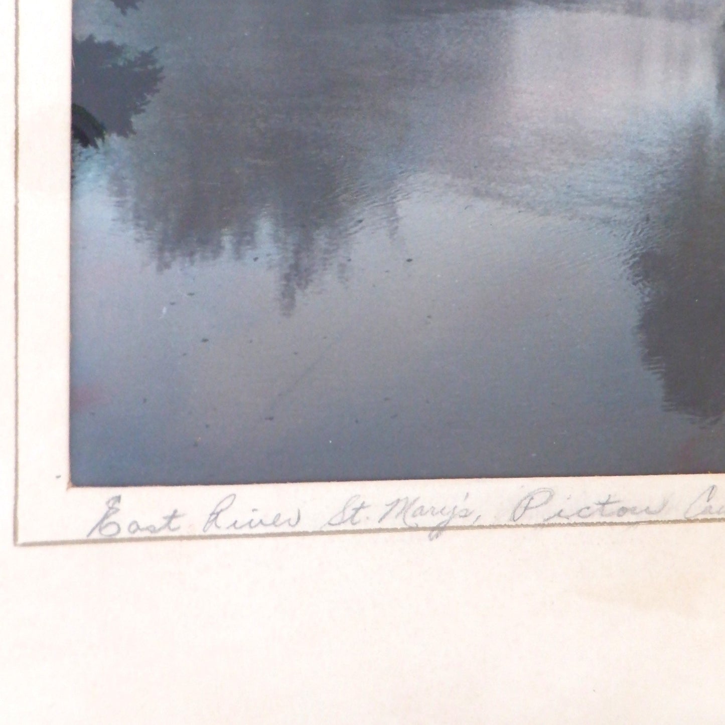 'EAST RIVER, ST. MARY'S', Pictou County, Nova Scotia Hand-Tinted Black & White Framed Photograph by F.O. MacLeod