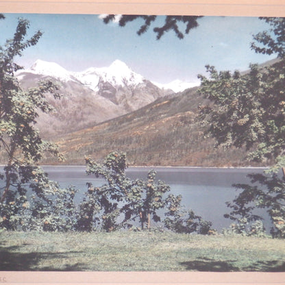 Vintage Hand-Tinted British Columbia Framed Photograph by D. Green: 'KOOTENAY LAKE'