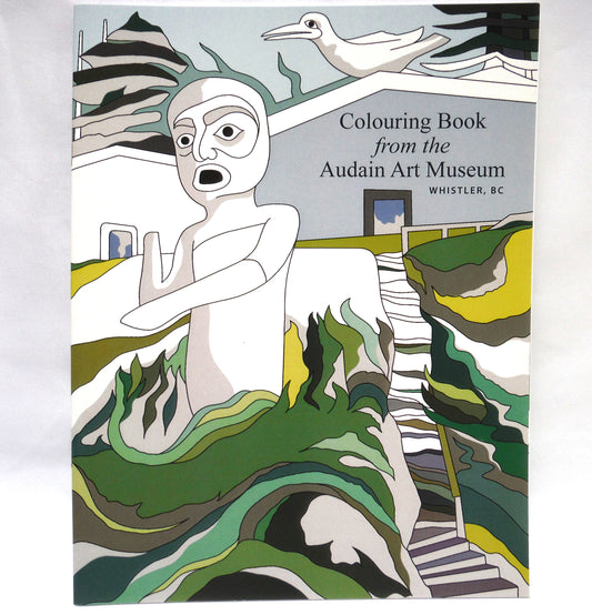 COLOURING BOOK FROM THE AUDAIN ART MUSEUM, Whistler, British Columbia, Illustrations by Mathias Horne