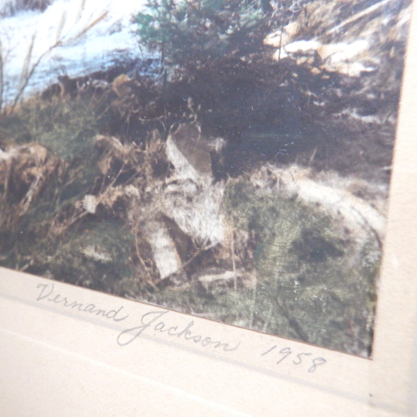 Vintage Hand-Tinted Photograph by Vernand Jackson: 'TROUT COUNTRY, NOVA SCOTIA'