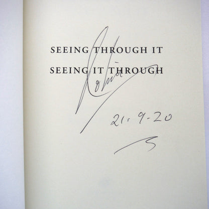 SEEING THROUGH IT, SEEING IT THROUGH, Short Stories by Robin Molineux (1st Ed. SIGNED)