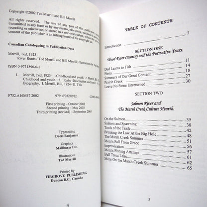 RIVER RUNTS, Memoirs by Ted Merrill & Bill Merrill (2005 SIGNED)