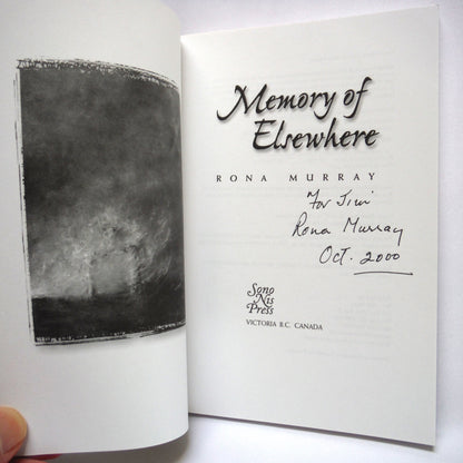 MEMORY OF ELSEWHERE, A Memoir by Rona Murray (1st Ed. SIGNED)