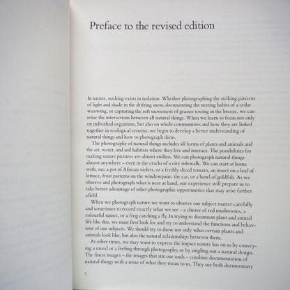 PHOTOGRAPHY OF NATURAL THINGS, by Freeman Patterson, 1989