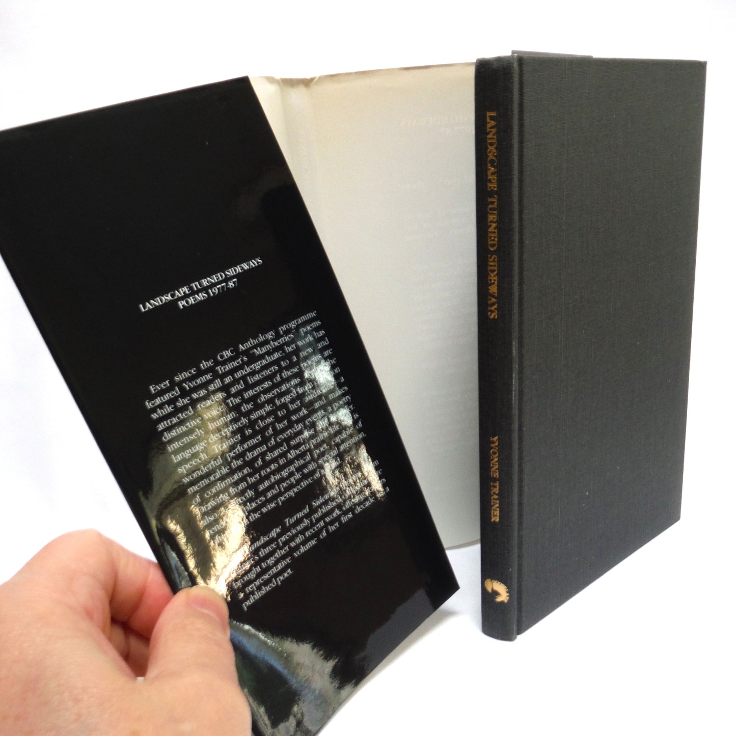 LANDSCAPE TURNED SIDEWAYS, Collected Poems 1977-1987, by Yvonne Trainer (1st Ed. SIGNED)