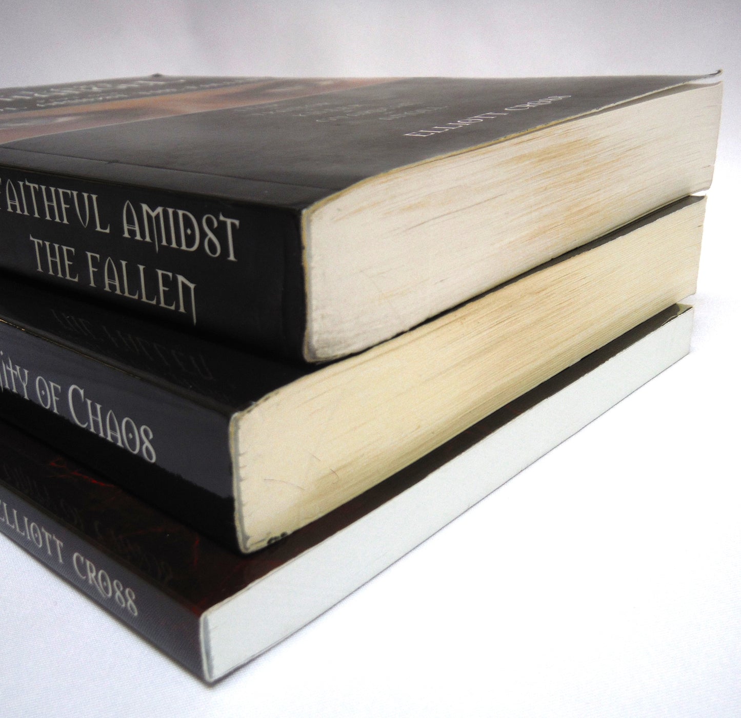 THE LAST ARCHANGEL, Part I, II, and III, A Trio of Books by Elliott Cross, with BONUS Archangel IV Rare Postcard Included! (1st Ed. SIGNED)