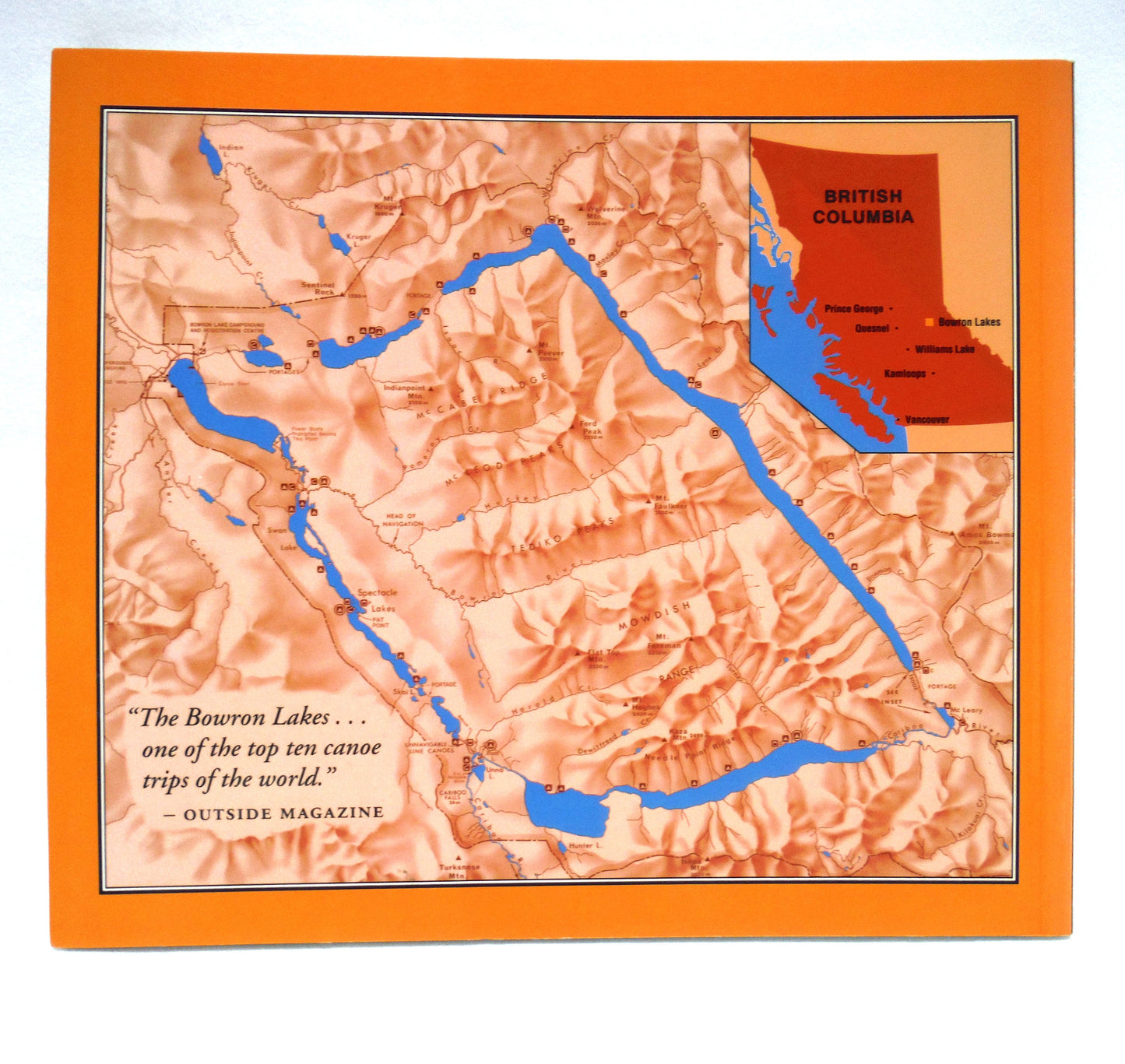 THE BOWRON LAKES, British Columbia's Wilderness Canoe Circuit, by Chris Harris and Jenny Wright (1991 1st Ed.)