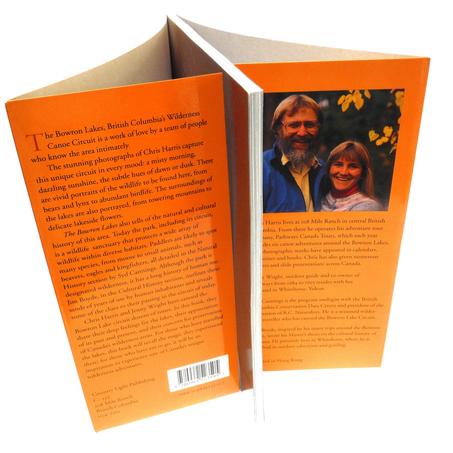 THE BOWRON LAKES, British Columbia's Wilderness Canoe Circuit, by Chris Harris and Jenny Wright (1991 1st Ed.)