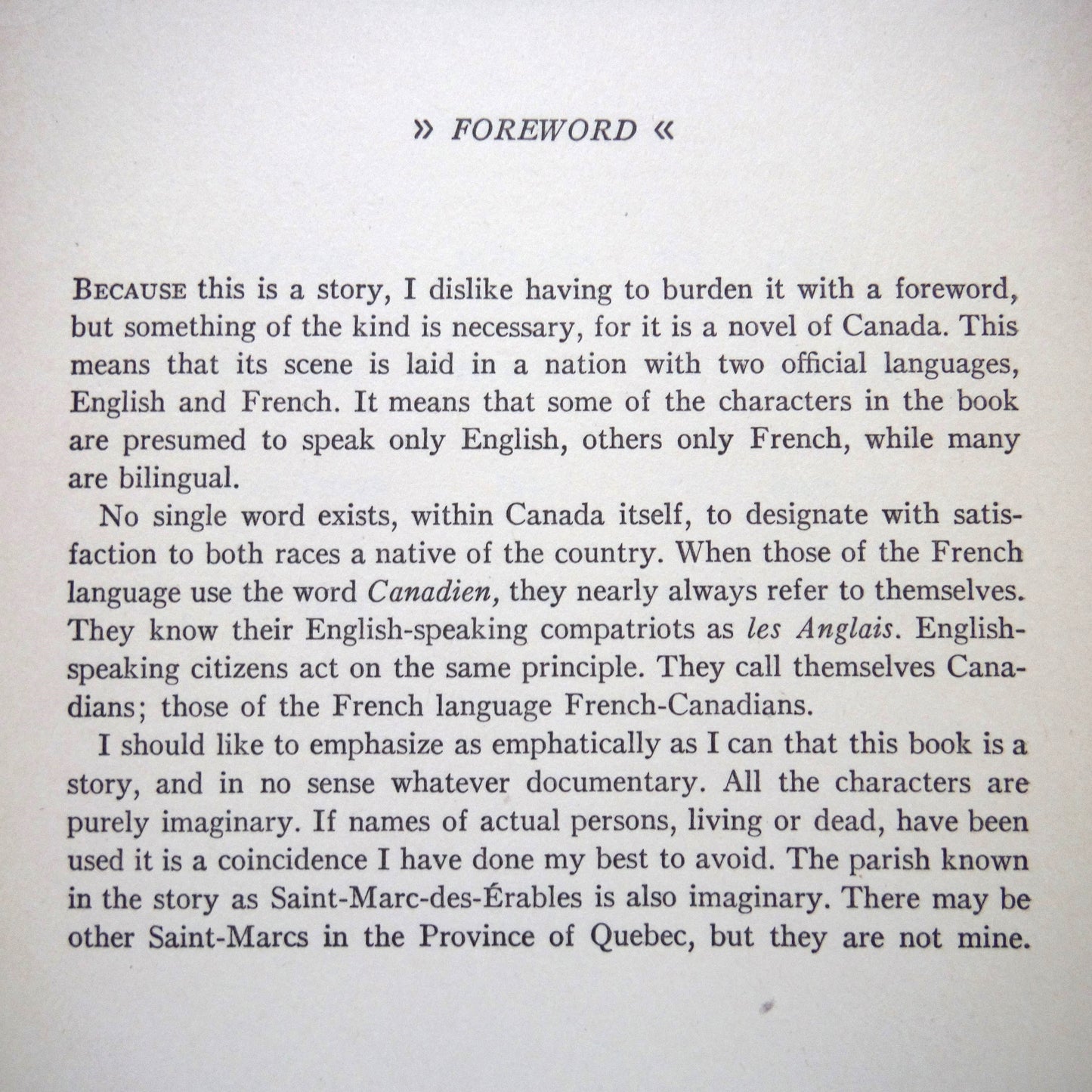 TWO SOLITUDES, by Hugh MacLennan: The RARE Edition by Duell, Sloan and Pearce of New York, USA  (1945 1st Ed.)