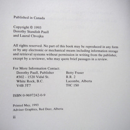 SCARLET FEVER, A story of early years in Banff and my life as a Royal Canadian Mounted Policeman's wife 1914-1956, by Dorothy Standish Paull (1st Ed. SIGNED)