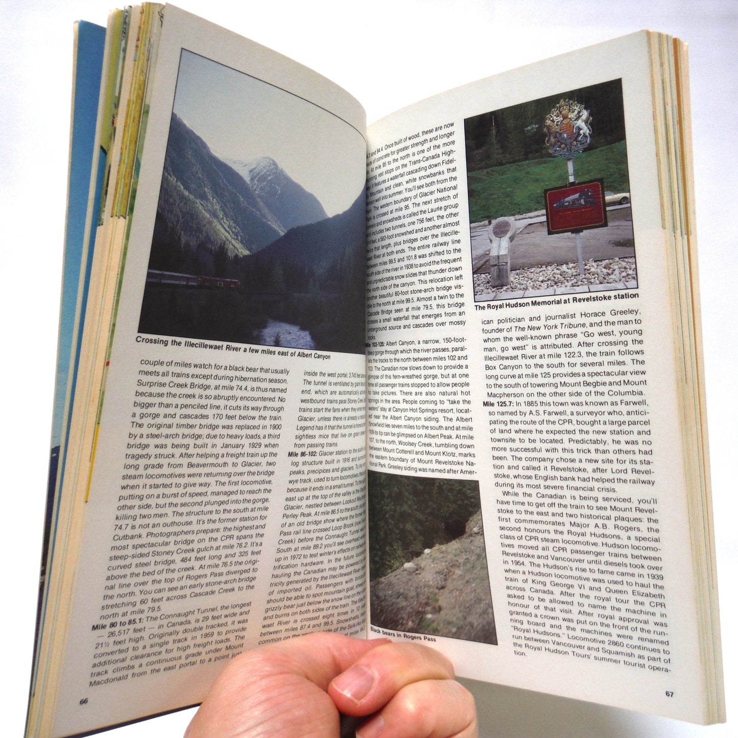 SCENIC RAIL GUIDE TO WESTERN CANADA, with Connecting Road Routes, by Bill Coo (1982 1st Ed.)