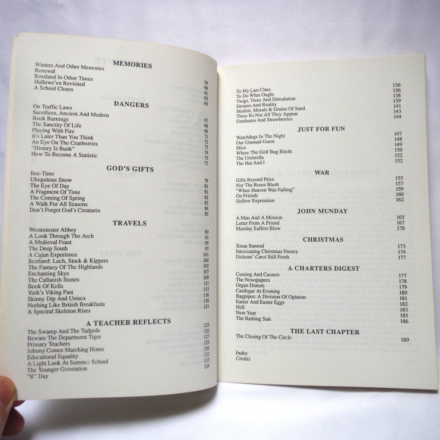 OVER MY SHOULDER, Reflections and Recollections of a Newspaper Columnist, by John A. Charters (1988 1st Ed.)