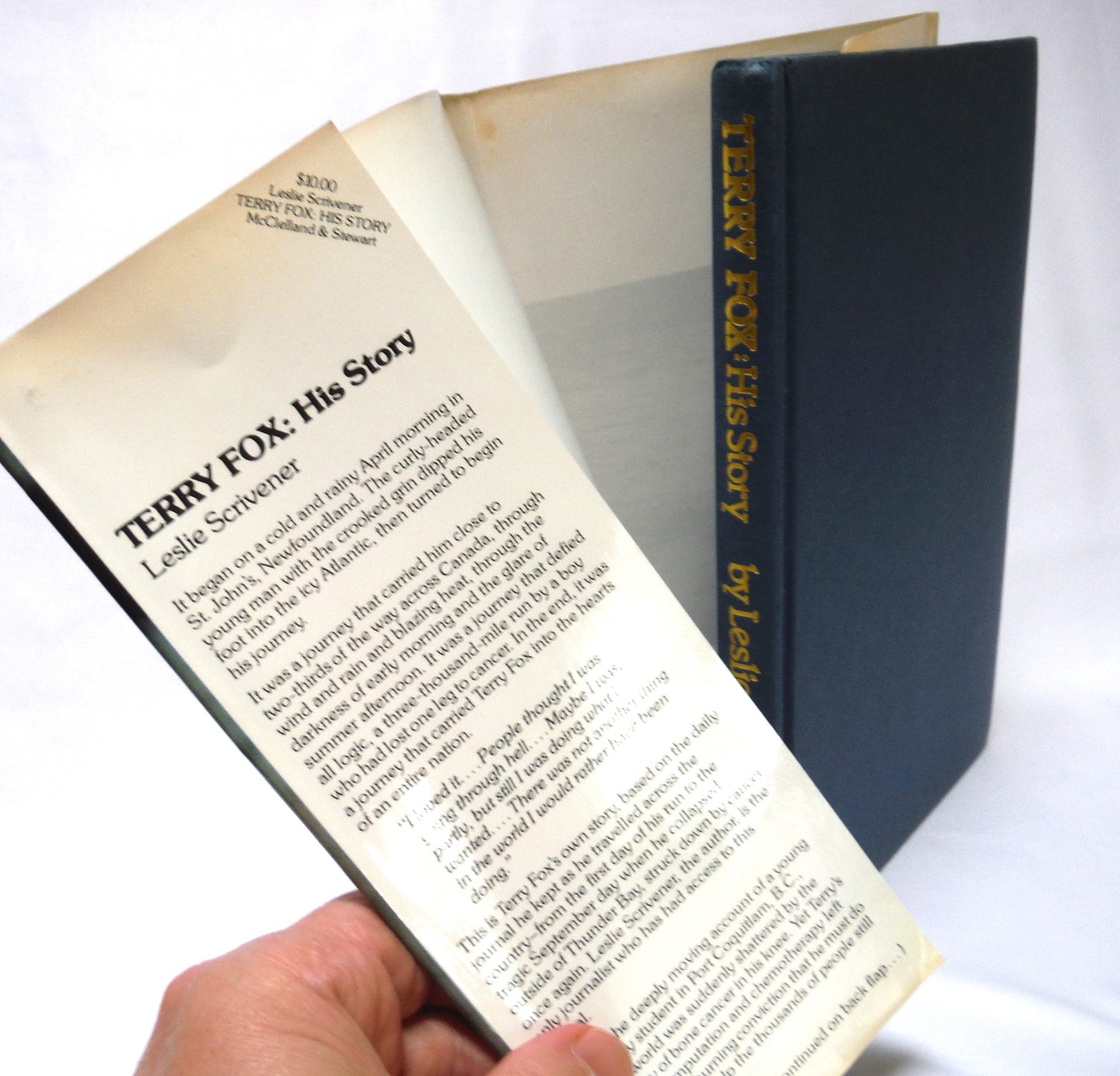 TERRY FOX, HIS STORY by Leslie Scrivener (1981 1st Ed.)