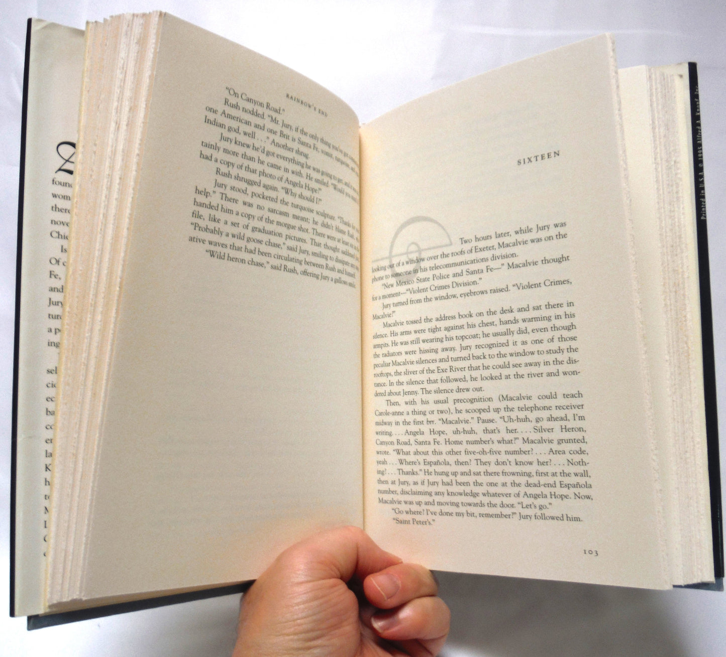 RAINBOW'S END, A Richard Jury Novel, by Martha Grimes (1995 1st Ed.)