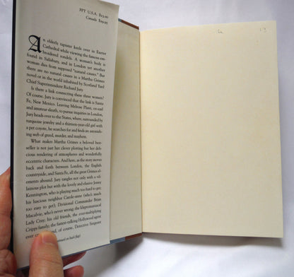 RAINBOW'S END, A Richard Jury Novel, by Martha Grimes (1995 1st Ed.)