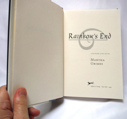 RAINBOW'S END, A Richard Jury Novel, by Martha Grimes (1995 1st Ed.)