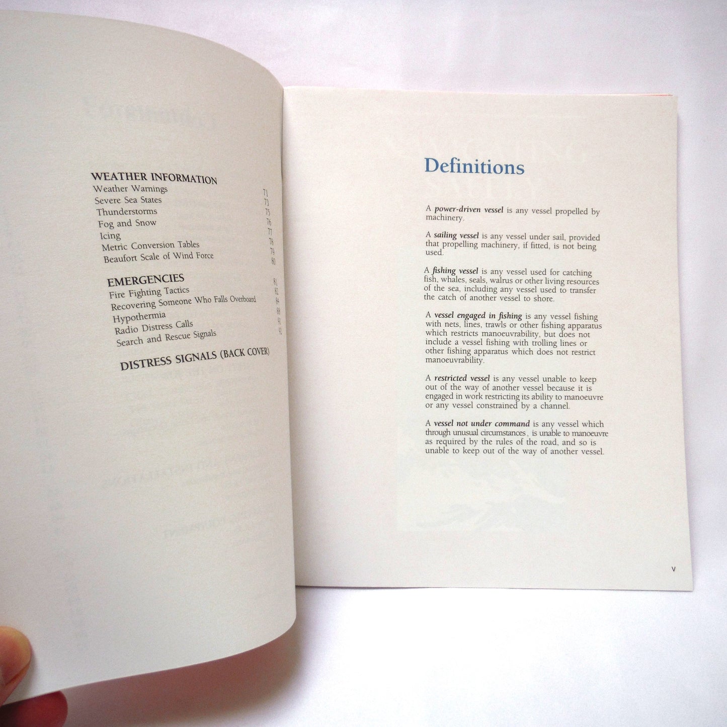 SMALL FISHING VESSEL SAFETY MANUAL, by The Canadian Coast Guard  (1993 1st Ed.)