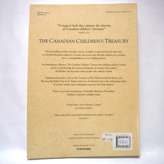 THE CANADIAN CHILDREN'S TREASURY, A Key Porter Book with Forward by Janet Lunn, 1994