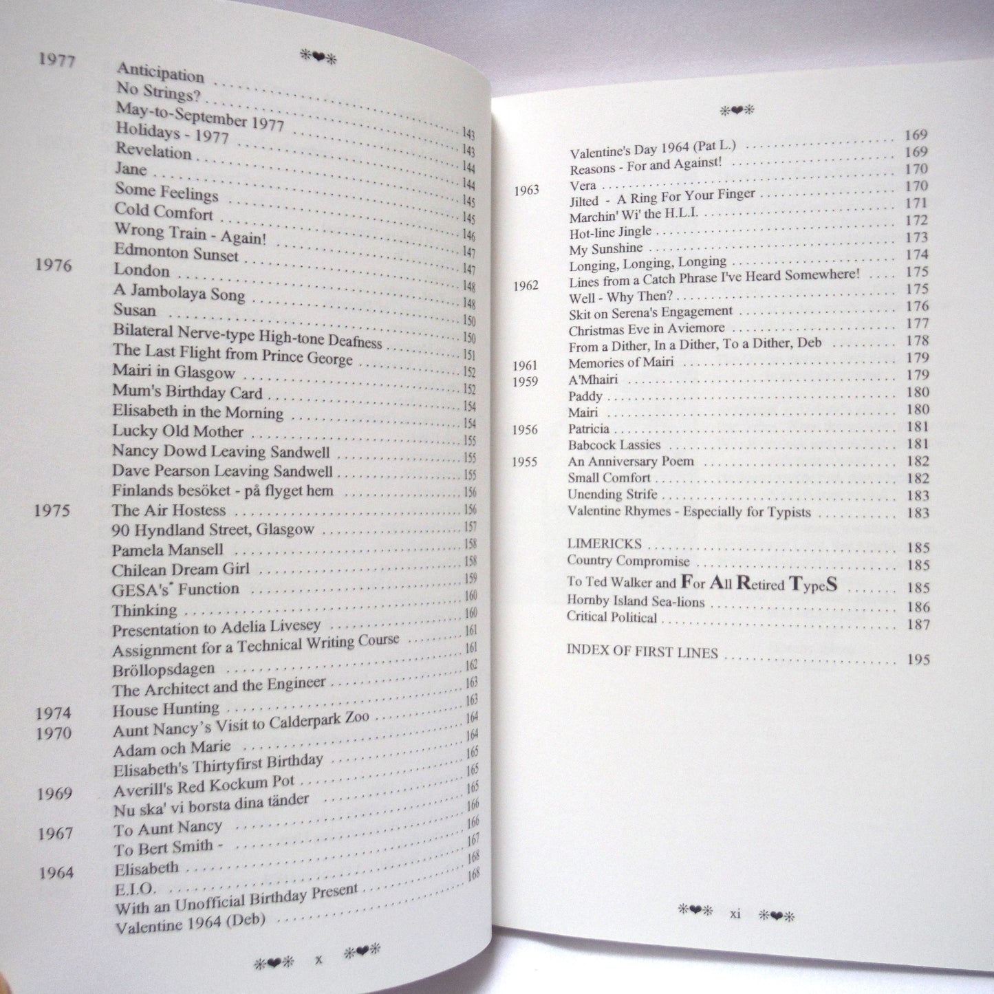 MAINLY SENTIMENTAL, 250 Poems of a Lifetime, by Colin MacCallum (1st Ed. SIGNED)