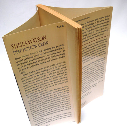 DEEP HOLLOW CREEK, A Novel by Sheila Watson (1992 1st Ed.)