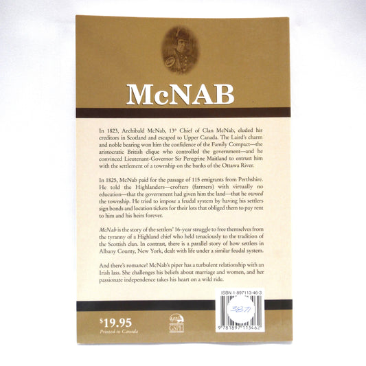 McNAB, A Historical Novel by David Mulholland (2006 1st Ed.)