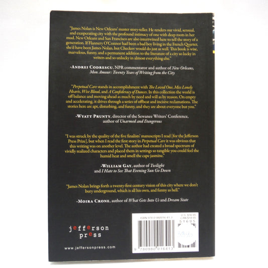 PERPETUAL CARE: STORIES by James Nolan (2000 1st Ed.)