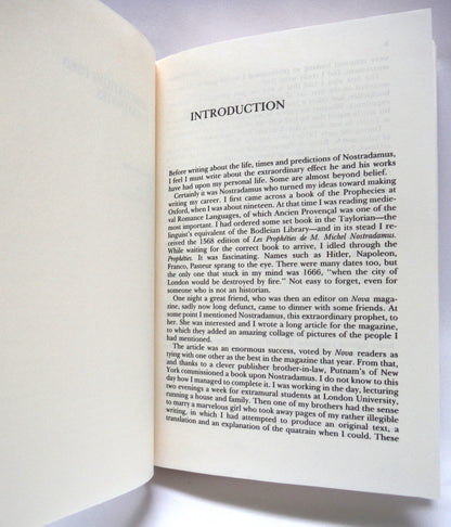 THE FINAL PROPHECIES OF NOSTRADAMUS, by Erika Cheetham (1989 1st Ed.)