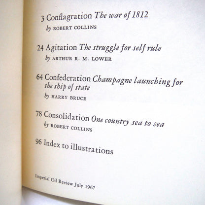 THE FORMATIVE YEARS CANADA 1812-1871: The Imperial Oil Review, Volume 51, No. 2, Edited by James Knight (1967 1st Ed.)
