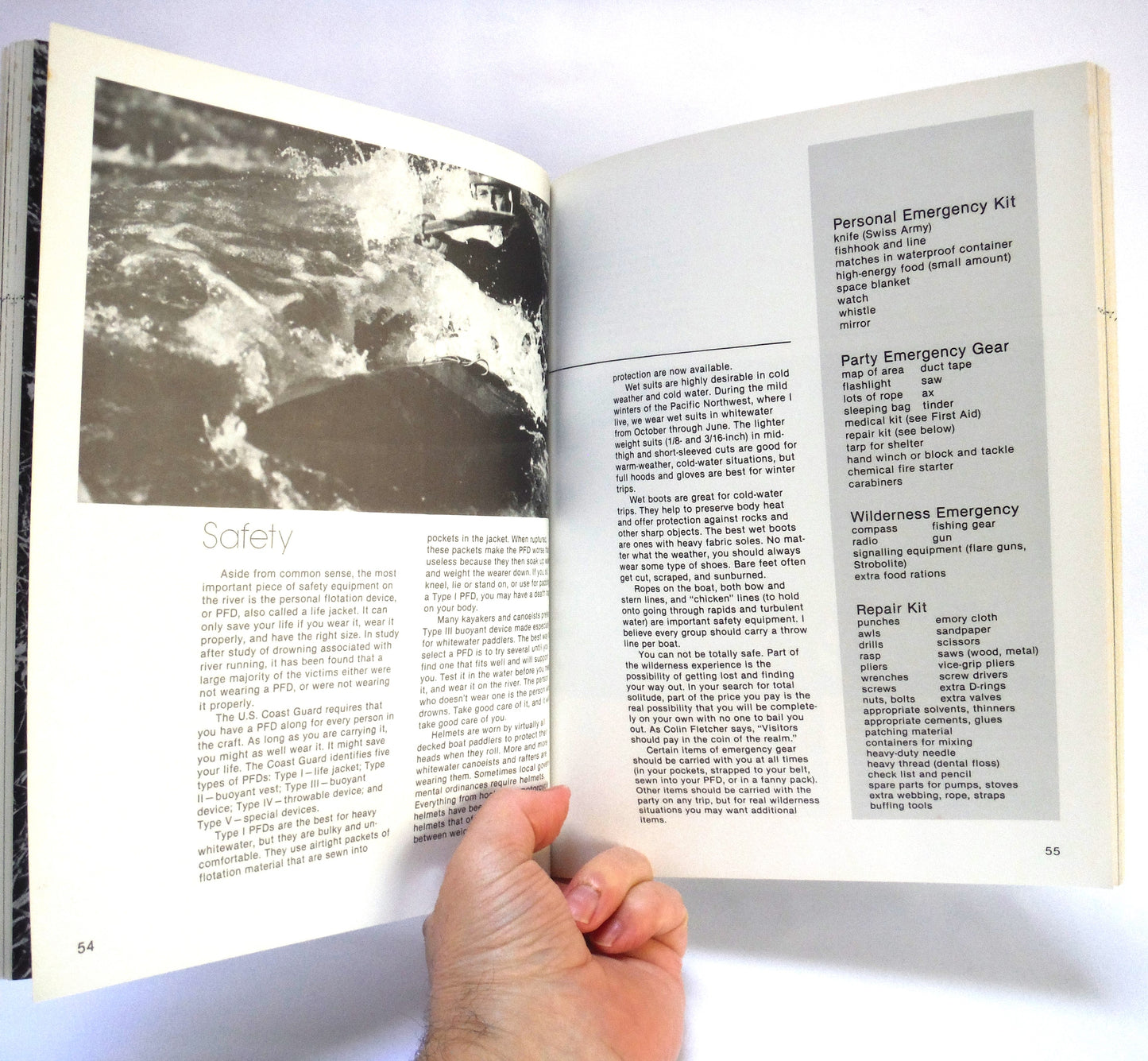 RIVER CAMPING, Touring by Canoe, Raft, Kayak, and Dory. Written by Verne Huser, Photographs by R. Valentine Atkinson (1981 1st Ed.)