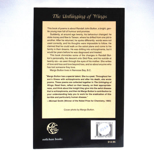 THE UNHINGING OF WINGS, Poems by Margo Button (1st Ed. SIGNED)